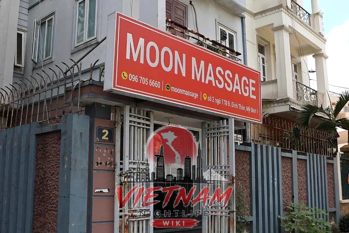 하노이 미딩 2 Ngõ 178 Đ. Đình Thôn 문 마사지 MOON MASSAGE 빨간 간판과 2번지 입구